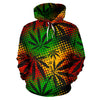 Reggae Rasta Marijuana Leaf Hoodie