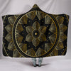 Spiritual Golden Lotus Hooded Blanket