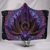 Spiritual Lotus Flower Hooded Blanket