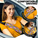 Groovy Summer Rainbows Seat Belt Covers