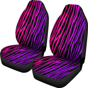 Neon Zebra Car Seat Covers - Mind Gone