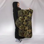 Seven Golden Chakras Mandala Hooded Blanket