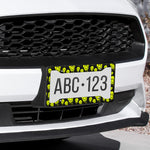 Drippy Melting Smiley Faces License Plate Frame