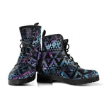 Geometric Nebula Leather Boots - Vegan Friendly - Mind Gone