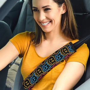 Drippy Smiley Faces Seat Belt Covers