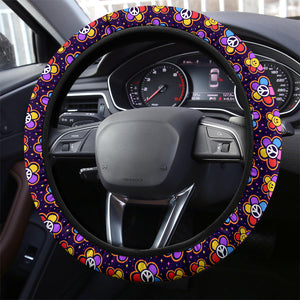 Groovy 60s Hippie Car Steering Wheel Cover