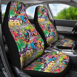 Graffiti Car Seat Covers - Mind Gone