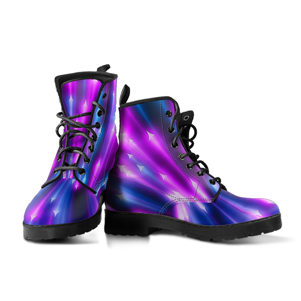 Hyperspace Ray Burst Leather Boots - Mind Gone