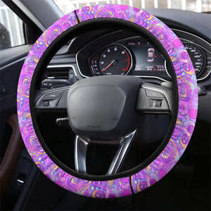 Psychedelic Purple Trip Steering Wheel Cover