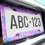 Psychedelic Purple Trip License Plate Cover