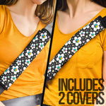 Peace Symbol Daisy Flowers Seat Belt Covers