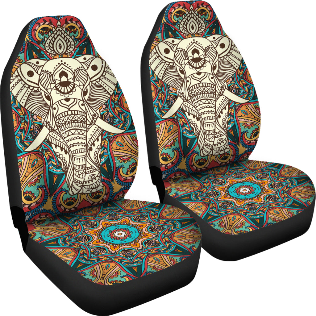 Boho Mandala Elephant Car Seat Cover - Mind Gone