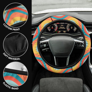 Retro Groove Steering Wheel Cover