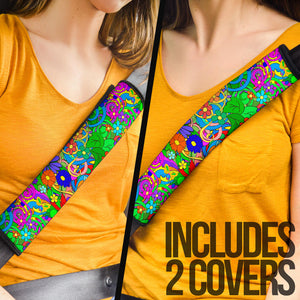 Hippie Flower Power Seat Belt Covers