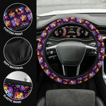 Groovy 60s Hippie Car Steering Wheel Cover