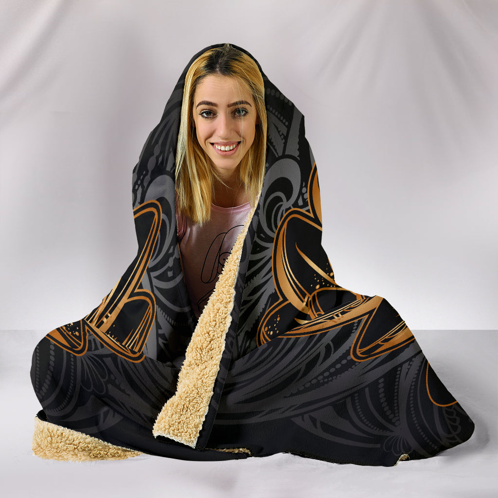 Spiritual Lotus Hooded Blanket