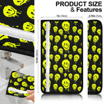 Drippy Melting Smiley Faces Seat Belt Covers