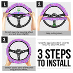 Psychedelic Purple Trip Steering Wheel Cover