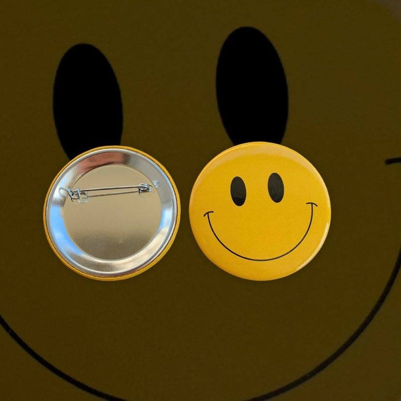 Trippy Rave Happy Face Pin