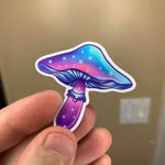 Cute Purple Mushroom Stickers