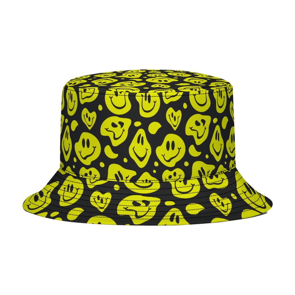 Melting Smiley Faces Bucket Hat