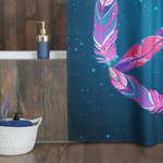 Feathers Of Peace Hippie Shower Curtain