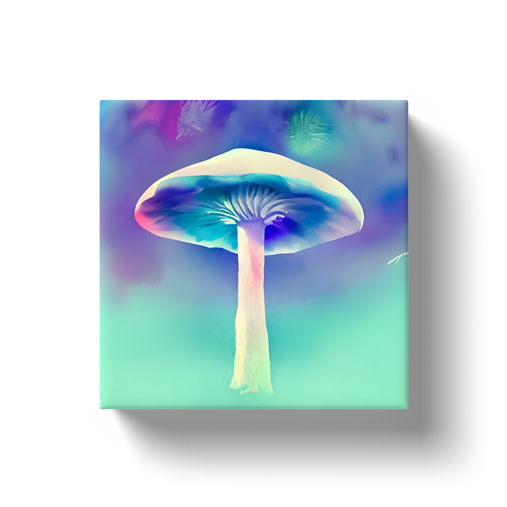 Cute Magical Mushroom Canvas Wrap