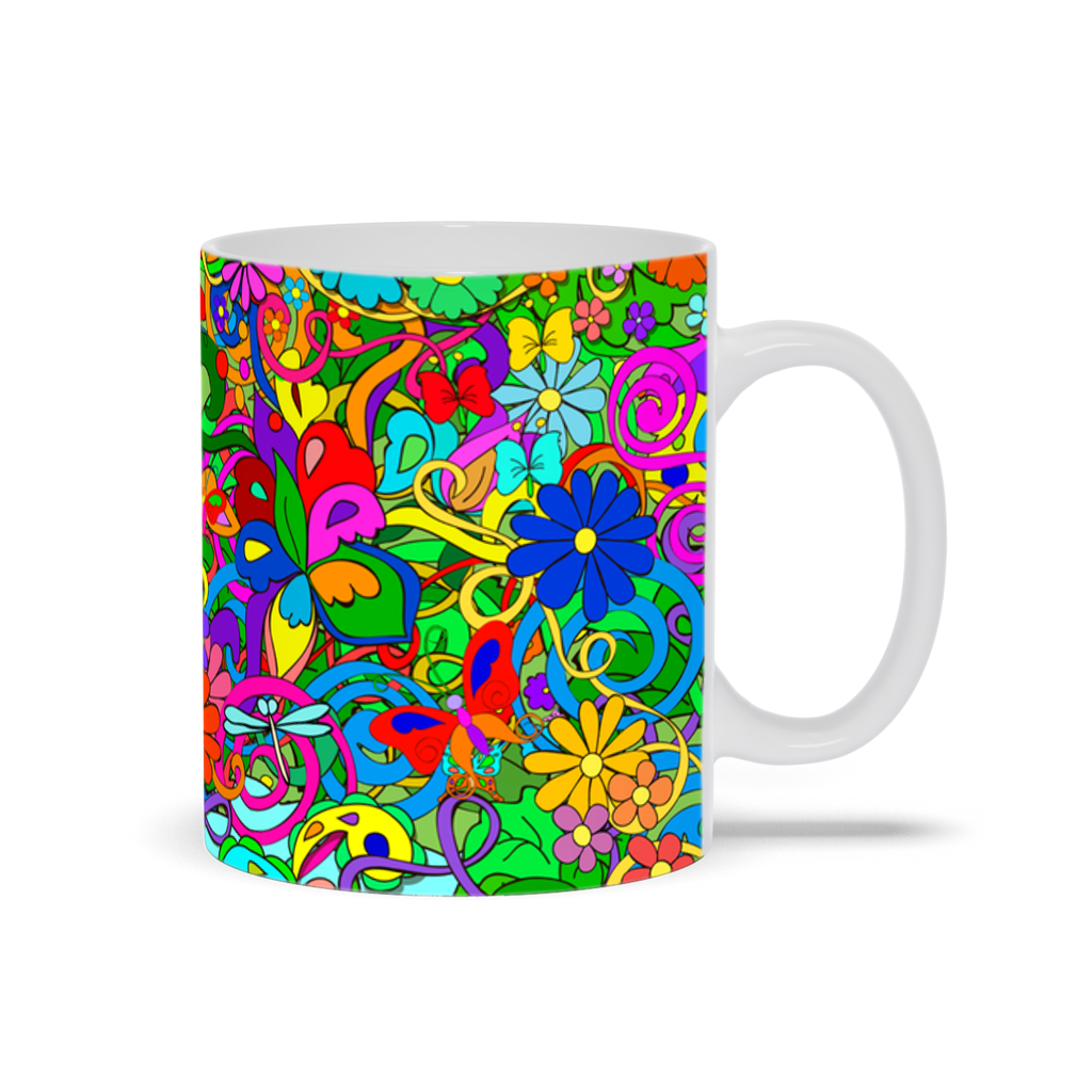 Flower Power Hippie Coffee Mug