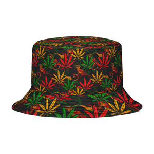 Rasta Cannabis Bucket Hat