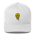 Trippy Melting Smiley Face Trucker Cap