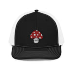 Toadstool Mushroom Embroidered Trucker Cap