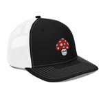 Toadstool Mushroom Embroidered Trucker Cap