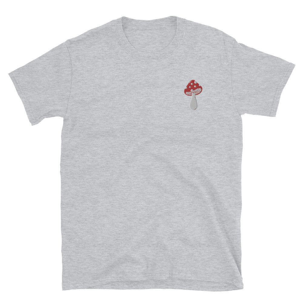 Amanita Mushroom Embroidered Short-Sleeve Unisex T-Shirt