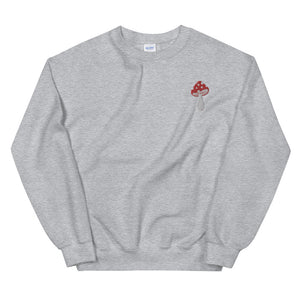 Fly Agaric Mushroom Embroidered Unisex Sweatshirt