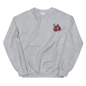 Skully Mushroom Trip Embroidered Unisex Sweatshirt