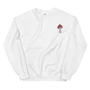 Fly Agaric Mushroom Embroidered Unisex Sweatshirt
