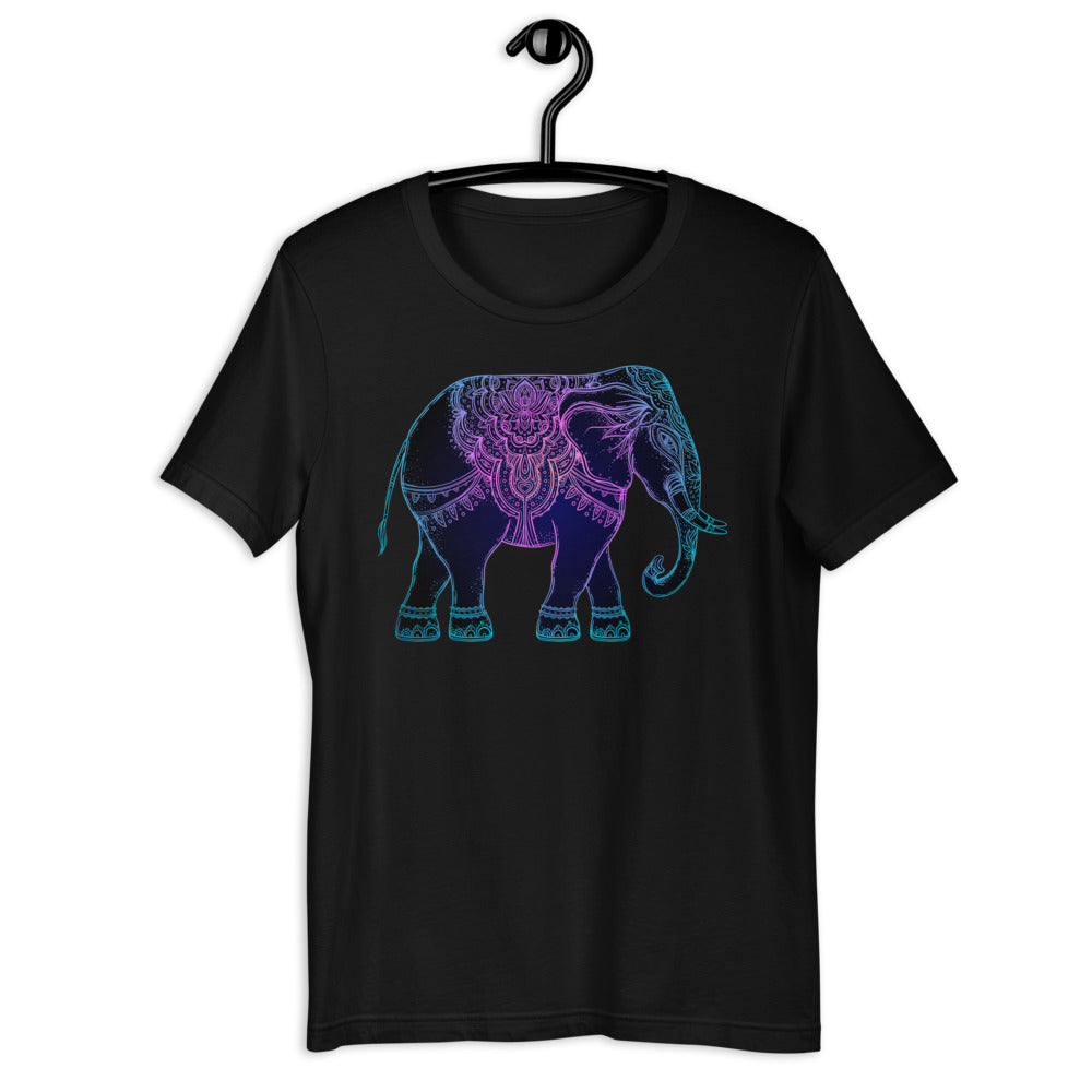 Tribal Elephant Lotus Short-Sleeve Unisex T-Shirt