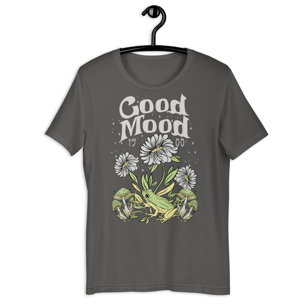 Good Mood Mushroom Frog Short-Sleeve Unisex T-shirt