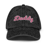 Daddy Embroidered Vintage Cotton Twill Cap