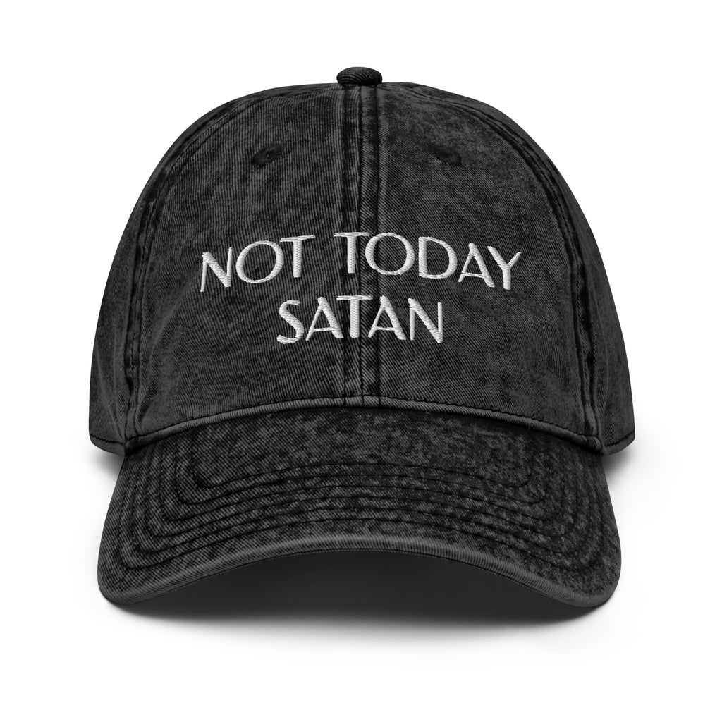 Not Today Satan Dad Hat