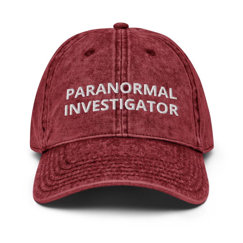 Paranormal Investigator Vintage Dad Cap