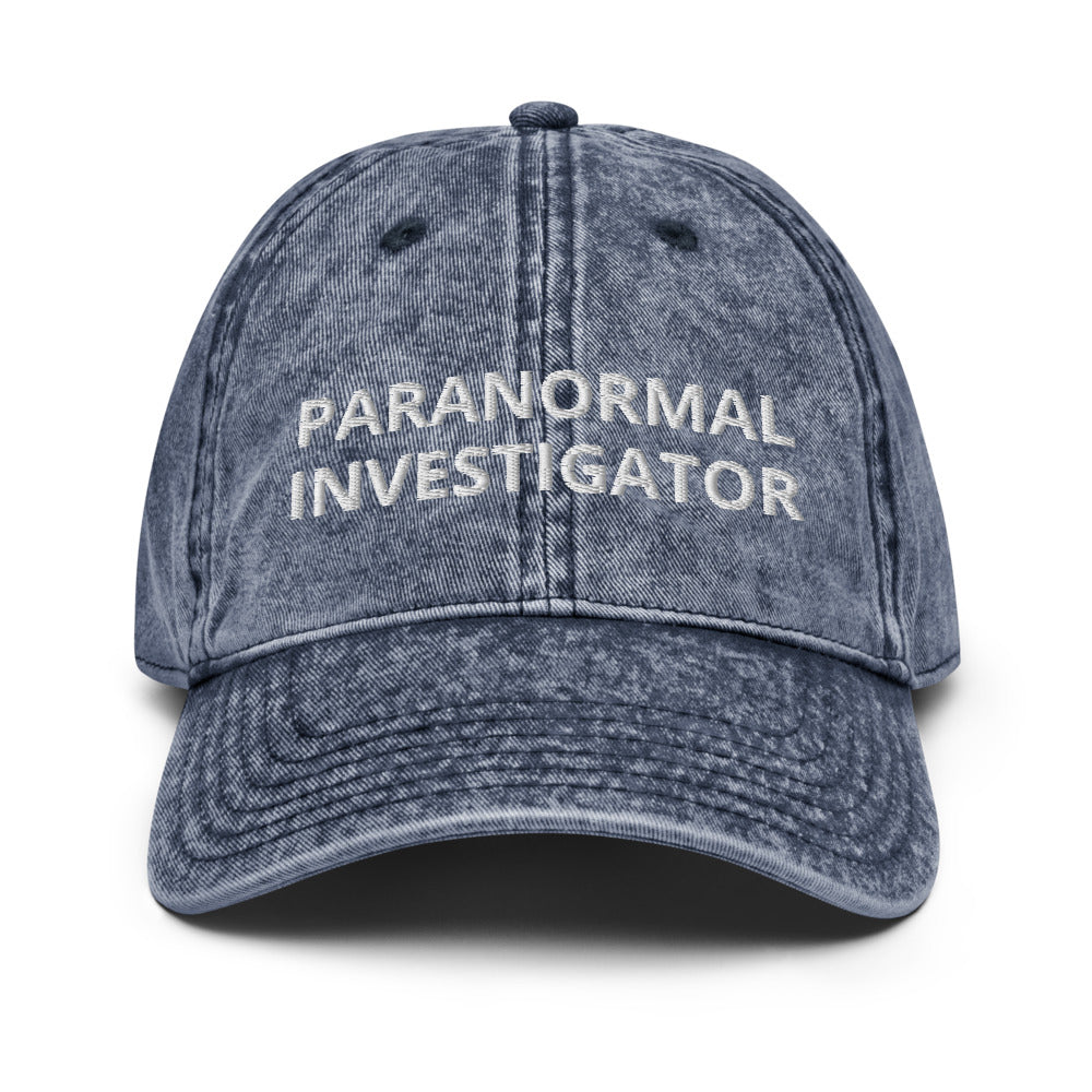 Paranormal Investigator Vintage Dad Cap