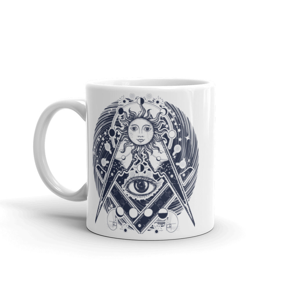 Alchemy All Seeing Eye Ceramic Mug - Freemasonry Sacred Society