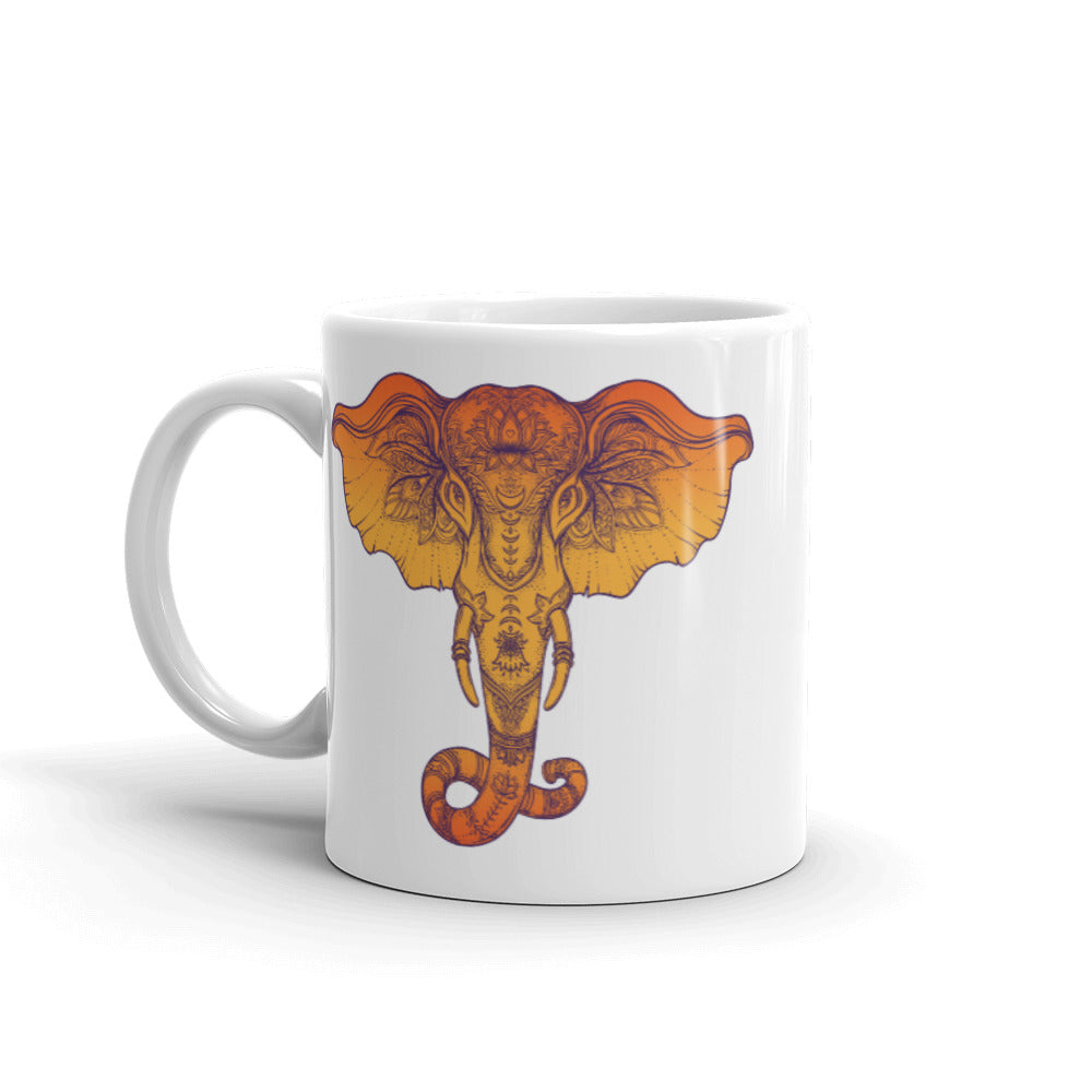 Spiritual Elephant Ceramic Coffee Mug