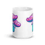 Colorful Magic Mushroom Ceramic Mug - Groovy Purple Shroom - Mind Gone