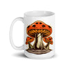 Mushroom Graphic Ceramic Coffee Mug